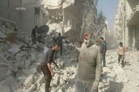 34 قتيلاً -تقبلهم الله في الشهداء- حصيلة ضحايا العدوان الروسي الأسدي يوم أمس الأحد